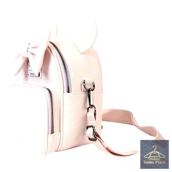 Convertible Mini Backpack & Crossbody Bag, Faux Leather, Adjustable Straps main image 6